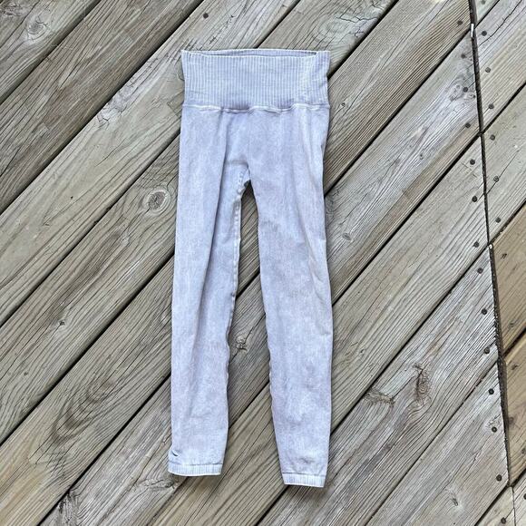 Free People Movement Women's Grey Cropped Workout Leggings Size XS/S - Picture 1 of 6